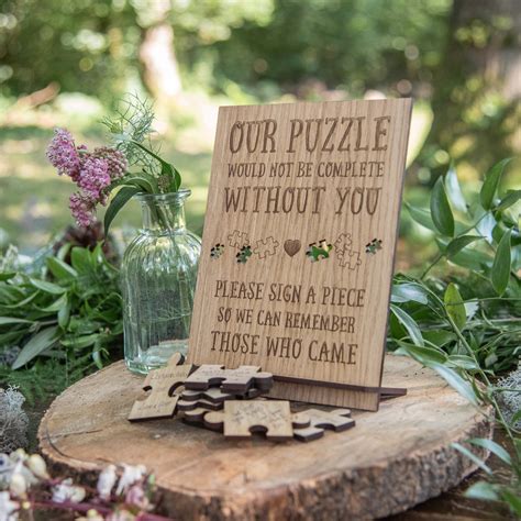 Puzzle Sign Wedding Puzzle Sign Jigsaw Sign Wedding Jigsaw Sign