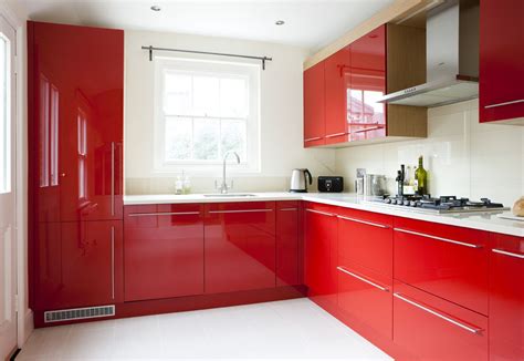 A Bold Red Kitchen Design Photography David Giles All Rights