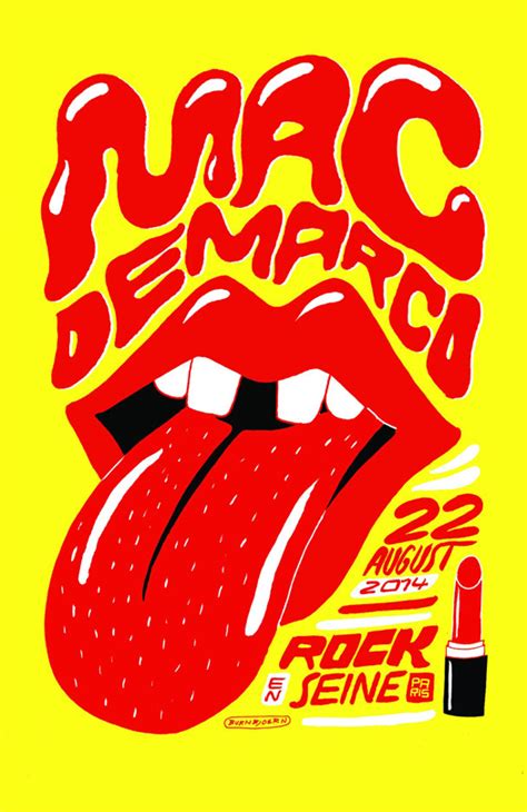 Mac DeMarco Poster Concert Lips 11 x 17 inches Ships SameDay From The ...