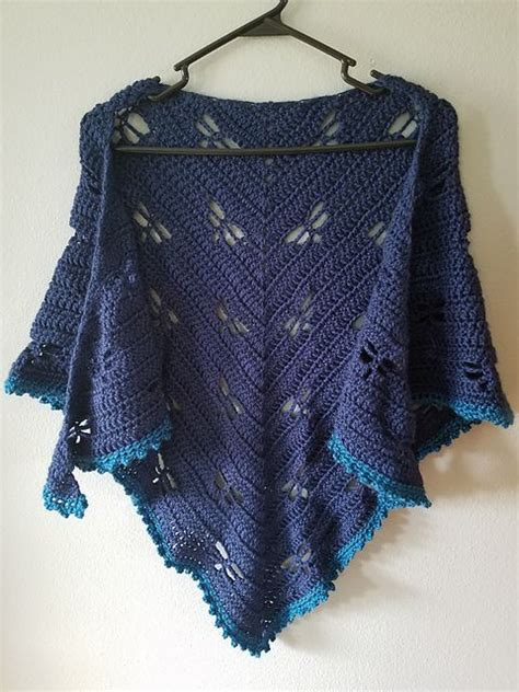 Dragonfly Bandana Cowl Pattern By Maria Bittner Shawl Crochet Pattern