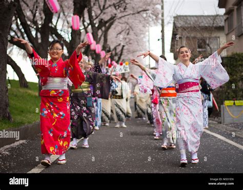 Yokota Air Bases Tanabata Dancers Perform A Dance In A Traditional