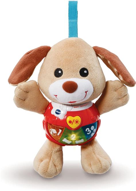 Vtech Chant Toutou Brun Peluche Chien Interactive Hochet B B