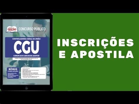 Concurso CGU Controladoria Geral da União 2021 Cargos de Auditor