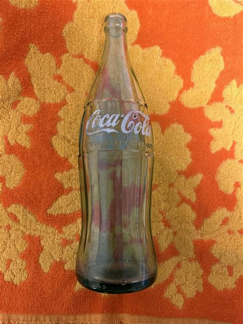 Vintage Coca Cola Coke 10 Fluid Ounce Green Glass Soda Bottle Hobbleskirt Retro Ebay