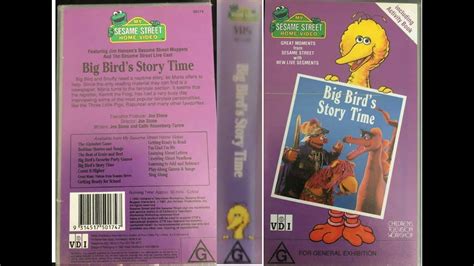 My Sesame Street Home Video Big Birds Story Time Youtube