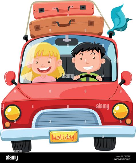 Couple Road Trip Stock Vector Images Alamy