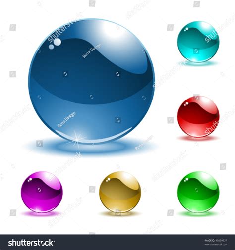 Vector Shiny Spheres Stock Vector Royalty Free 49899937 Shutterstock