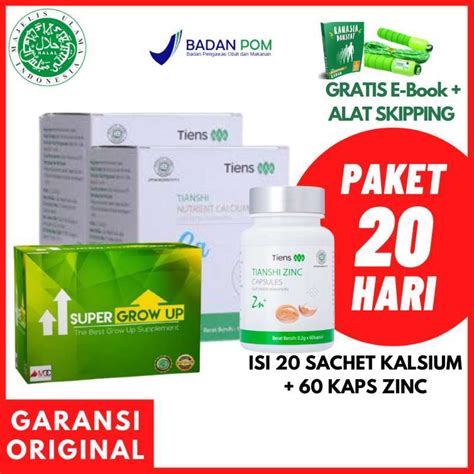 Jual Peninggi Badan Paket 20 Hari Super Grow Up Hyper Grow Up Isi