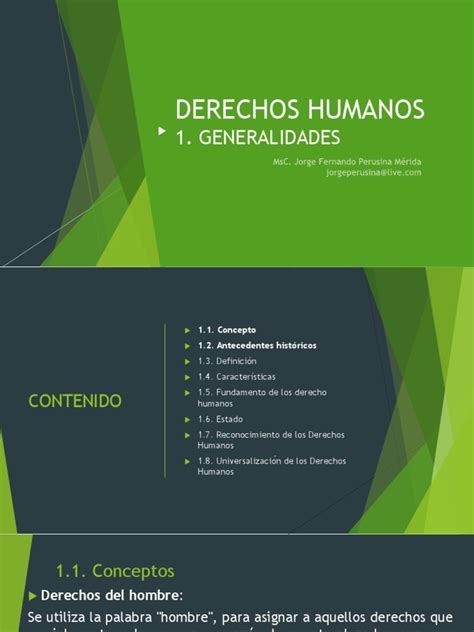 Generalidades Derechos Humanos Derechos