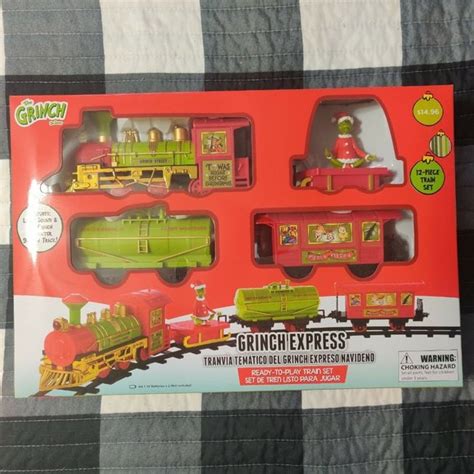 Dr Seuss Toys Dr Seuss The Grinch Holiday Express Train Set Christmas 2 Pc Lights And