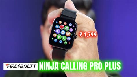 Fire Boltt Ninja Calling Pro Plus Smartwatch With 200 Watchfaces And Bt Calling 🔥 Unboxing