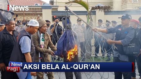 Aksi Bela Al Qur An Di Medan Diwarnai Aksi Pembakaran Boneka Rasmus