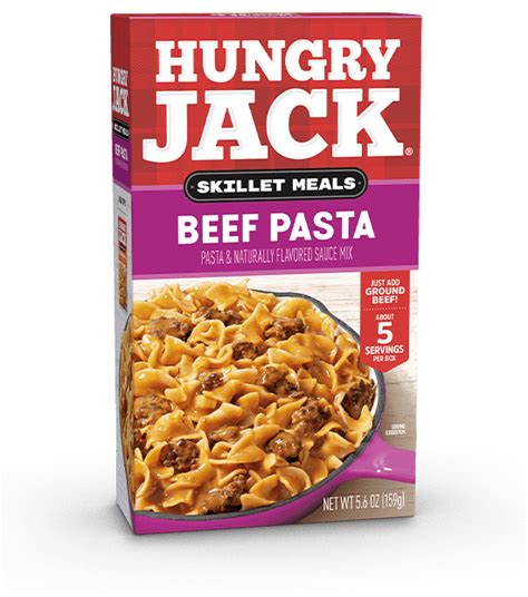 Hungry Jack Beef Pasta Skillet Meal