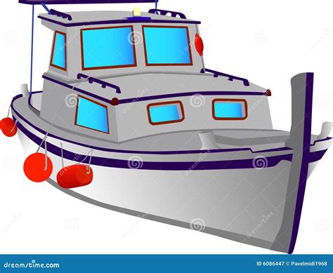 Barco De Pesca Ilustração Do Vetor Ilustração De Barco 6086447