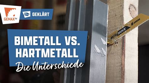 BIMETALL VS HARTMETALL In 120 Sekunden geklärt Gemax TV YouTube