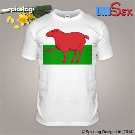 Wales T Shirt Welsh Tshirt Proud Funny Dragon Flag Tee Sheep