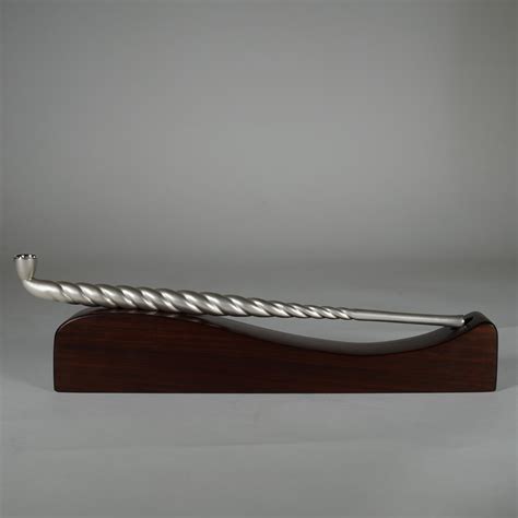 Pure Silver Twisted Kiseru Smoking Pipe / Hassun – Suigenkyo Online Store