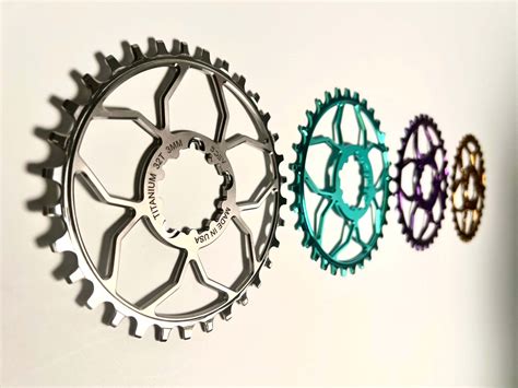 5dev Machine 3 Bolt Direct Mount Titanium Chainrings In San Diego