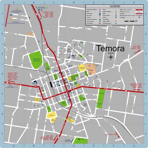 Temora Town Map - Temora New South Wales • mappery