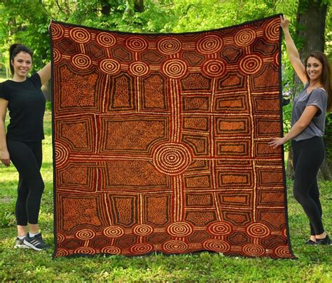 Aio Pride Aboriginal Premium Quilt Australia Aboriginal Art Golden Fa