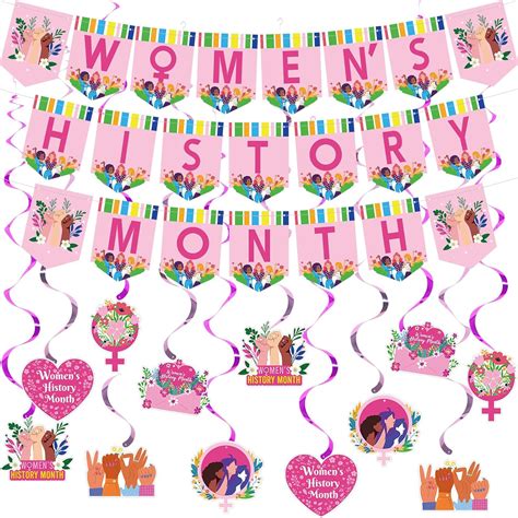 Womens History Month Party Decorationsinclude Womens History Month Banner And