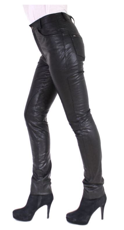 Damen Lederhose Ricano Ii Lammnappaleder Schwarz