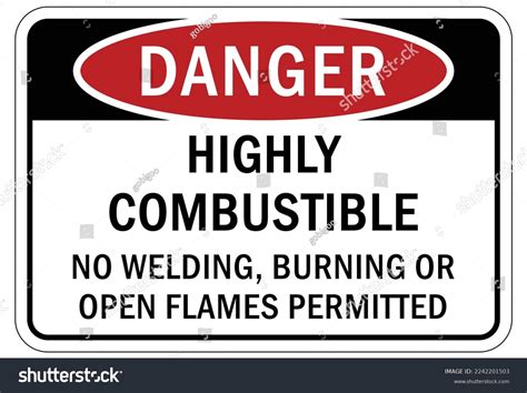 Fire Hazard Flammable Liquid Sign Label Stock Vector (Royalty Free ...