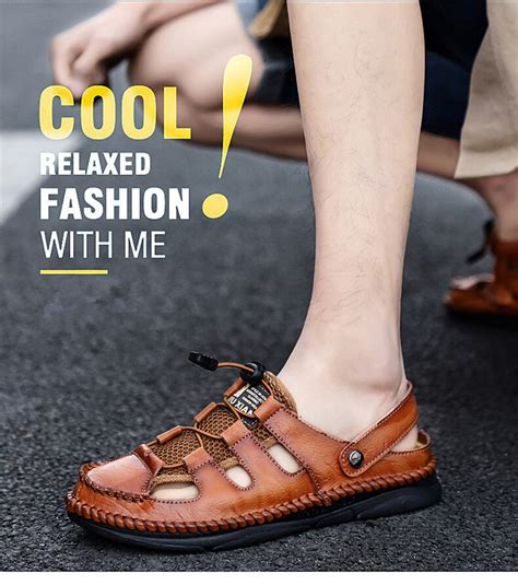 Kaegreel Mens Summer Outdoor Beach Flip Flop Flats Sandals Shoes Men