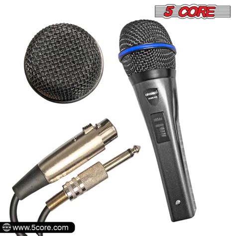 Dropship 5 Core Microphone Wired Dynamic Vocal Karaoke Handheld Mic