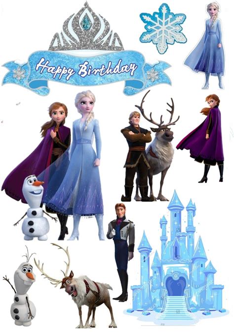 Topper Frozen2 Frozen Cake Topper Frozen Elsa Cake Topper Frozen