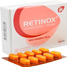 Retinox Comprimidos Recubiertos Infomerc Vadem Cum Farmac Utico Bolivia