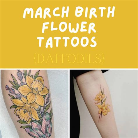 March Birth Flower Tattoo Designs | Best Flower Site