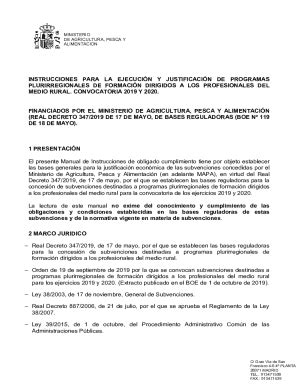 Completable En L Nea Instrucciones Para La Ejecucin Y Justificacin De