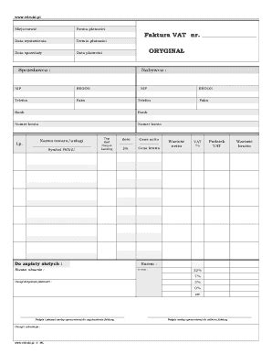 Fillable Online Faktura Vat Nr Edrukipl Fax Email Print Pdffiller