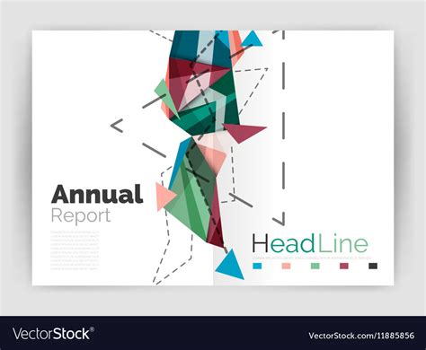 Abstract background annual report template Vector Image