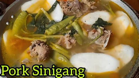 Paano Magluto Ng Masarap Na Pork Sinigang Youtube