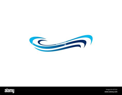 Blue Wave Logo Waves Water Blue Logo Symbol Waves Sea Icon Vector Design Stock Vector Image