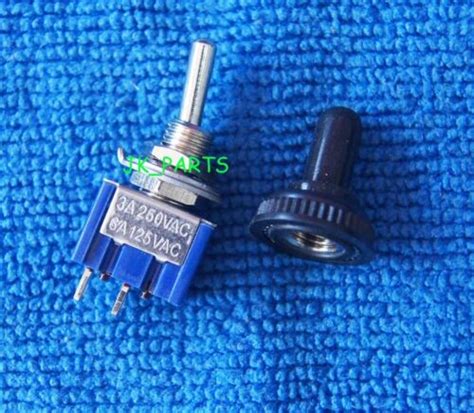 Pcs New Mts Pin Spst On Off A Vac Waterproof Boot Toggle