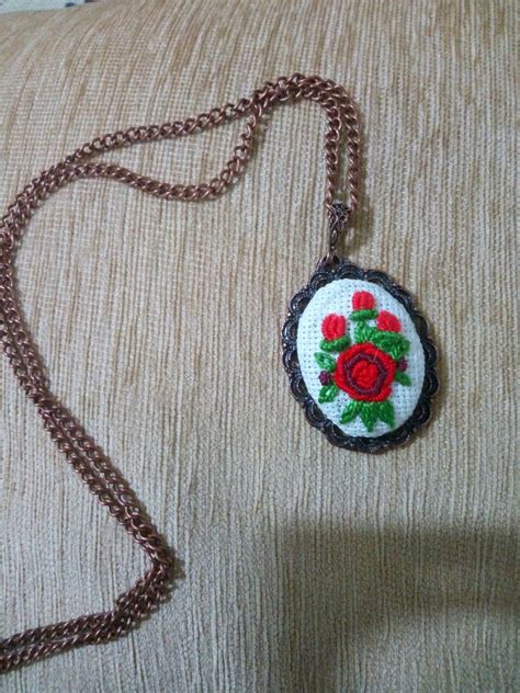 Rokoko Zincir Tekni I Etamin Kolye Necklace Pendant Necklace Pendant