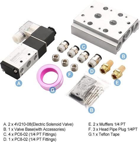 Baomain Neum Tica Aire V Lvula Solenoide V Posiciones Individual