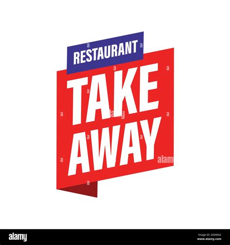 Take Away Restaurant sign stamp label Stock Vector Image & Art - Alamy