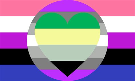 Genderfluid Gray Asexual Aromantic Combo Flag By Pride Flags On Deviantart