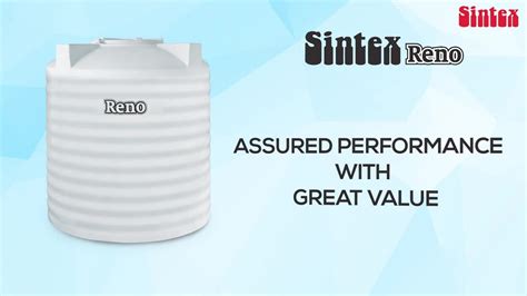 Virgin Plastic Sintex Reno Water Tank At Rs Litre In Jalpaiguri