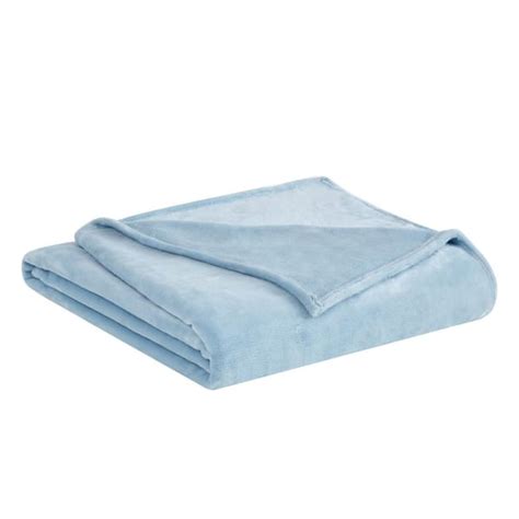 Truly Soft Velvet Plush Light Blue Throw Blanket Th3167lb 9100 The