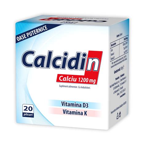 Calcidin Calciu Mg Plicuri Zdrovit Farmacia Tei Online