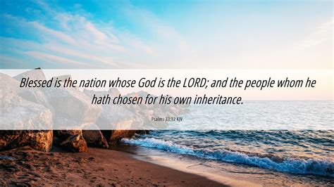 Psalms Kjv Desktop Wallpaper Blessed Is The Nation Whose God Is