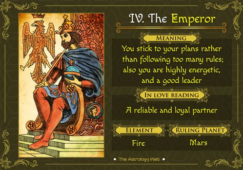 The Emperor Tarot Tarot Interpretation Tarot Astrology Astrology Compatibility Astrology