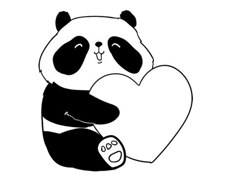 Tiernos Dibujos De Pandas Kawaii Para Colorear Ezildaricci