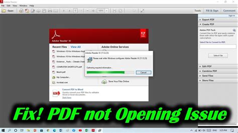 Fix Pdf Not Opening In Windows Youtube