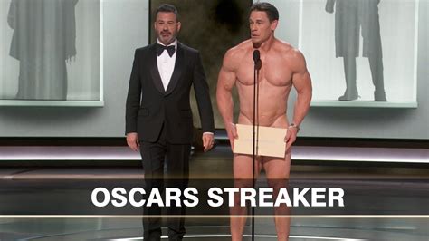 John Cena Sort Of Streaks At The Oscars YouTube